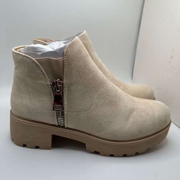 DUNES Women's Slip on Boot 10 SAND - Picture 1 of 8